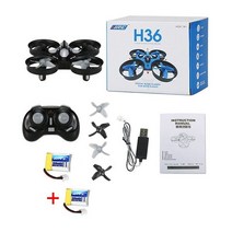 JJRC-H36 RC 마이크로 쿼드콥터 미니 드론 헤드리스 모드 2.4G 6 축 원 키 리턴 헬리콥터 Vs H8 최고의 완구, H36 Gray 2bat
