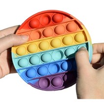 레인보우 피젯팝 뽁뽁이 푸쉬팝 푸시팝 팝잇 팟잇 버블팝 스트레스 해소 장난감 대형, 푸쉬팝(원)