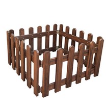 마당 울타리 방부목 나무 펜스 경계 분리대 화단, 공작 블루 블루 50cm  30cm 두께 0.8