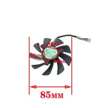 85MM T129215SH GA92S2U Zotac GTX1060 GTX960 그래픽 팬 Geforce N1060IXOC 6GD Gtx 960 950 1060 Mini ITX, [02] T129215SH
