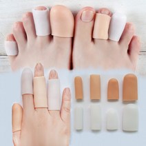 손가락 발가락 보호 실리콘 고무 사무용 골무 바느질 엄지 검지 악기 방수 두께2mm, 스킨 M