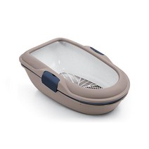 모래삽 필요없는 거름망 오픈형 화장실 미세먼지 분변처리통 고양이토일렛 냄새덜나는 습성