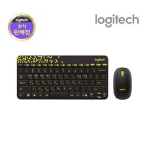 로지텍 무선 미니 키보드 마우스 세트 MK240 Nano 블랙