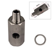디지털 압력 게이지 연료 오일 유압 센서 18quot npt oil pressure 티, 없음