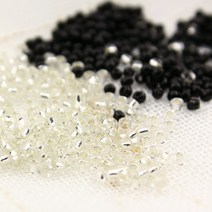 시드비즈 [극소 1.8mm] 구슬 공예 재료 팔찌 만들기, 8121. 블랙