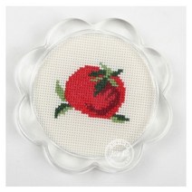 조이십자수 [십자수 패키지]아크릴 해바라기 컵받침 패키지 컵받침패키지, 해바라기컵받침 패키지 3[토마토], 1세트