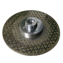 대리석연마5인치 125mm 전기 도금 다이아몬드 톱날 아연 커팅 및 그라인딩 디스크 대리석 화강암 세라믹 타, 01 M 14_01 5 inch 125 mm