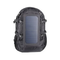 노트북 등반 가방 방수 대용량 40L 6.5W 태양 전지 패널 USB 충전 포트, 01 블랙