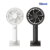 탱글우드 미니 핸디팬 휴대용 선풍기(화이트 다크그레이), 다크그레이, 다크그레이