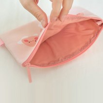 캐릭터드로잉 파우치 카카오 화장품 소품 미디움 면 이너파우치