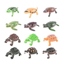 12pcs/set 시뮬레이션 동물 거북이 인물 모델 장난감 할로윈 농담 트릭 ki, 다색, 다색
