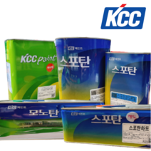 KCC 스포탄 모노탄 우레탄 상도 중도 하도 (회색/녹색) 4kg, 스포탄 상도(회색) 3.6L
