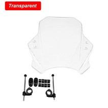 윈드스크린 바람막이판 혼다 CB125R CB150R CB300R CB650R CB1000R CB1100RS CB1300SF 용 범용 바이크 오토바이 윈드 스크린 쉴드 커버 디플렉터, [02] Transparent, 1개
