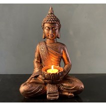 좌불 불교 부처님 캔들 홀더 인테리어 조형물 부처상 B타입
