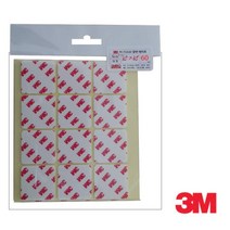 3M 양면테이프 4421 사각 35x35mm 60개입, 개