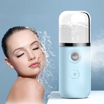 keka 나노 미스트기 미니 수분공급기기 핸디형 휴대용 USB 40ml, 블루