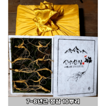 천생삼 산양산삼 6 8 10년근 정삼 5~20뿌리 산삼 산양삼 장뇌삼 추석선물, 선택6. 7~8년근 10뿌리