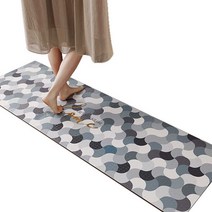 인테리어 PVC 주방매트 특대 싱크대 다용도, 45x75cm Yingchuo 직조 패턴