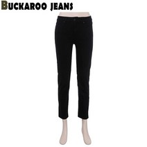 [버커루][BUCKAROO JEANS] [PREMIUM 특가전] 여성 슬림 스트레이트 블랙진