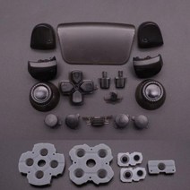 ps5 부품 듀얼센스 커버 컨트롤러 거치대 실리콘 스틱 케이스 받침대 고무 전도성 버튼 및 풀 세트 조이스틱 방향 키 소니 용, N11