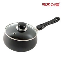키친아트 쥬노블랙 경질냄비 18cm-편수, 단품, 단품