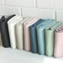 자투리 바이오워싱 린넨 무지 택1, 바이오워싱 린넨 무지 에메랄드블루