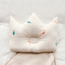 돗투돗x마롤로뜨 누빔 아기베개 왕관베개 짱구베개, 누빔왕관베개_크앙디노