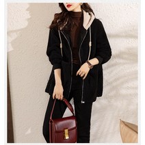미미앤느 편안한 데일리 후드 코트
