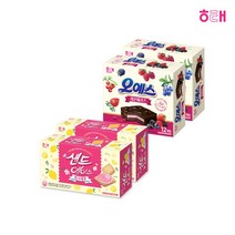 해태 오예스 세븐베리즈 384g x 2개 ＋ 샌드에이스 핑크레몬 204g x 2개 / 과자