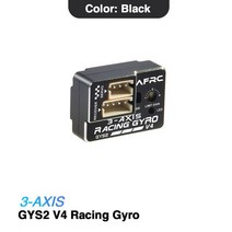 자동차 전압안정기 AFRC GYS-2 V4 3 축 RC 자이로 드리프트 자동차 안정기 미니 Z D Q 1/28 1/10 용 고압 A, 01 Black