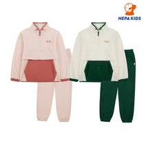네파 키즈 네파키즈 본사 KJF5951 스위트 플리스 하프짚 트레이닝세트