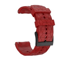 순토 suunto 9 baro 용 티타늄 실리콘 교체 시계 밴드 손목 밴드 스트랩 suunto spartan baro와 호환되는 구리 팔찌 다이빙컴퓨터시계, 빨간색