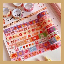 (8종/택일) 마스킹 테이프 웹툰 시리즈3 종이 라벨 DIY 5M 다꾸, 6번 빵곰토끼