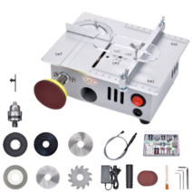 정밀 소형 미니 테이블쏘 목공테이블 원형톱 조기대 절단 연마, 다기능풀세트+공구가방+고급장갑증정