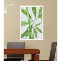 아이엠스톡 인테리어 액자 Greendragon 그린 드래곤 야생화 019 캔버스액자, 블랙원목