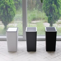 MKG 모던 스퀘어 원터치 / 스윙 종량제 사각휴지통 10/20리터, 화이트, 심플 모던 스퀘어 원터치10L, 1개