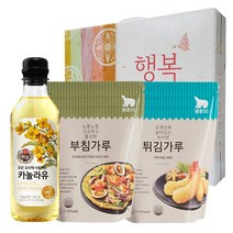 곰표 부침가루 튀김가루 카놀라유 행복세트3P 3호, 1500g, 1set
