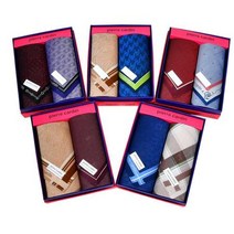 고품격 디자인 패턴포인트 선물 손수건 답례품 매너남