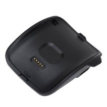 기어 S R750 충전기 업그레이드 된 휴대용 충전기 도크 크래들 삼성 기어 S R750 스마트 시계 (Gear S Charger), 하나, 검은 색