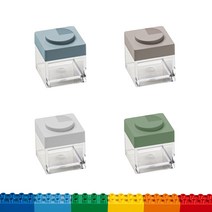 [천삼백케이] [오마다 사나리빙] 이태리 OMADA 브릭 스토어 아크릴 소금 후추통 0.1L 4색상, 도브