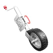 카라반 부속품 캠핑카 트레일러 텅잭 페달 탈부착 환풍기 고정식 지지대 바퀴 휠 전동무버, B, 1개