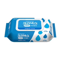 크리넥스 수앤수 코튼클린 물티슈 캡형, 72매, 10팩