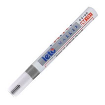 자동차 셀프도색 휠 부분도색 LT1101 화이트 타이어 페인트 마커 펜 방수 영구 바이크 오토바이 트레드용 고무 금속, [02] 은