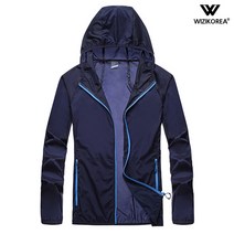 여름 자외선차단 후드집업 스판 바람막이 점퍼 W076J+국내발송