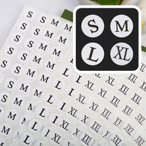 여기슈 1장 150개 원형 알파벳 옷가게 치수 스티커 당일발송, M사이즈(b)