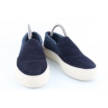 네이비 스웨이드 데님 콤비 캐주얼 패션 슬립온 스니커즈(265mm)