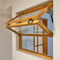 카페 상하 접이식 폴딩도어 테이크아웃 창문 원목, 파인애플 그리드