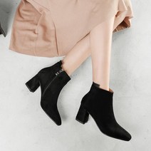 쏭스마켓 스웨이드 미들굽 앵클부츠 워커 4105