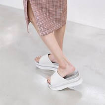비비핑크 PERU 리빙 여성슬리퍼 굽높이 슬리퍼 통굽