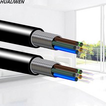 광 케이블 광섬유 야외 단일 모드 통신 기갑 광케이블 4 6 8 12 24 코어, 24core 9.0mm, 100m, 1개